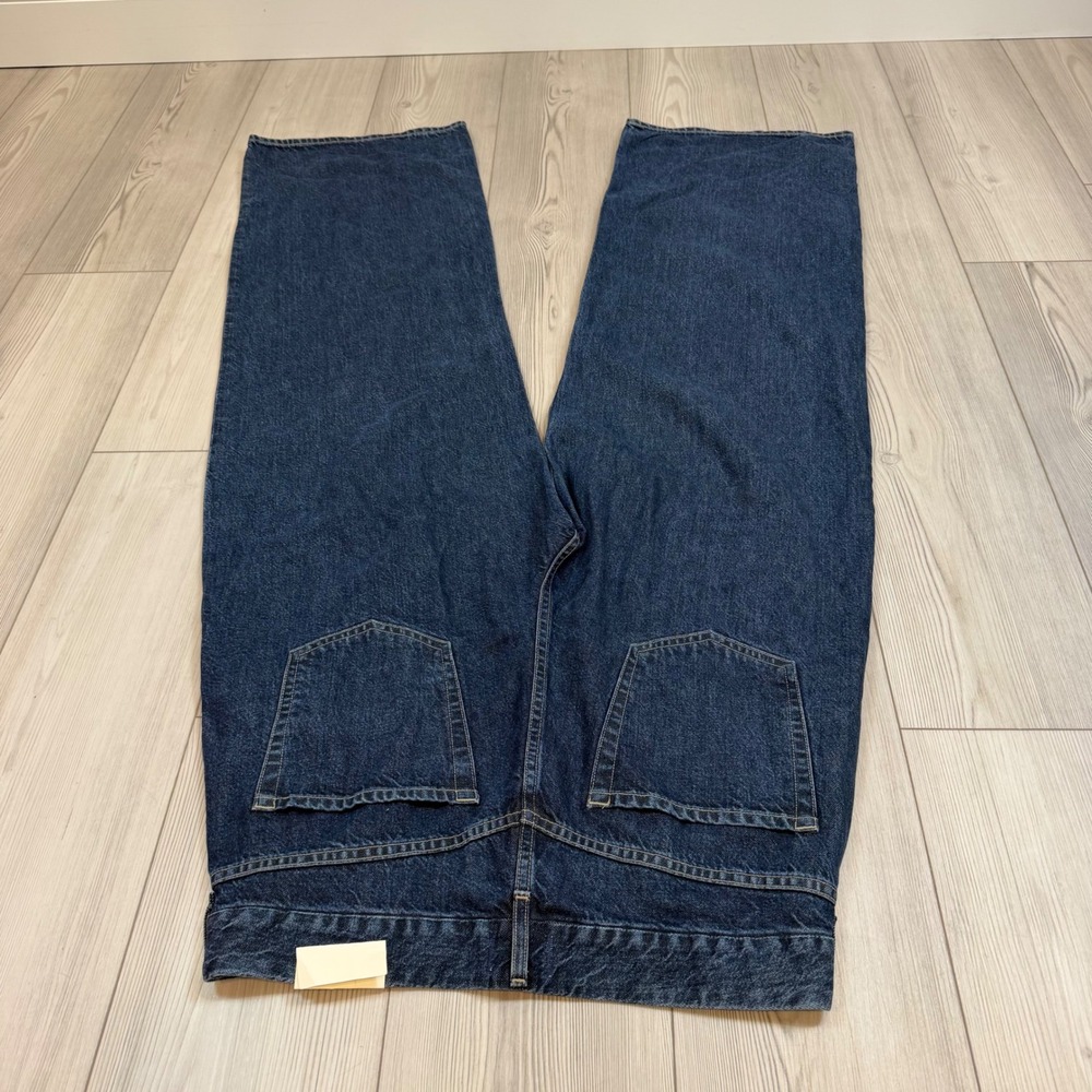 NWT Citizens of Humanity Petra Pleated Trouser Jeans 31 Eden Dark Wash Wide Leg - Picture 11 of 14